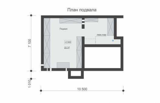 Двухэтажный с подвалом, кухней-гостиной и четыремя спальнями