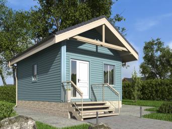 Одноэтажный дом с кухней-гостиной